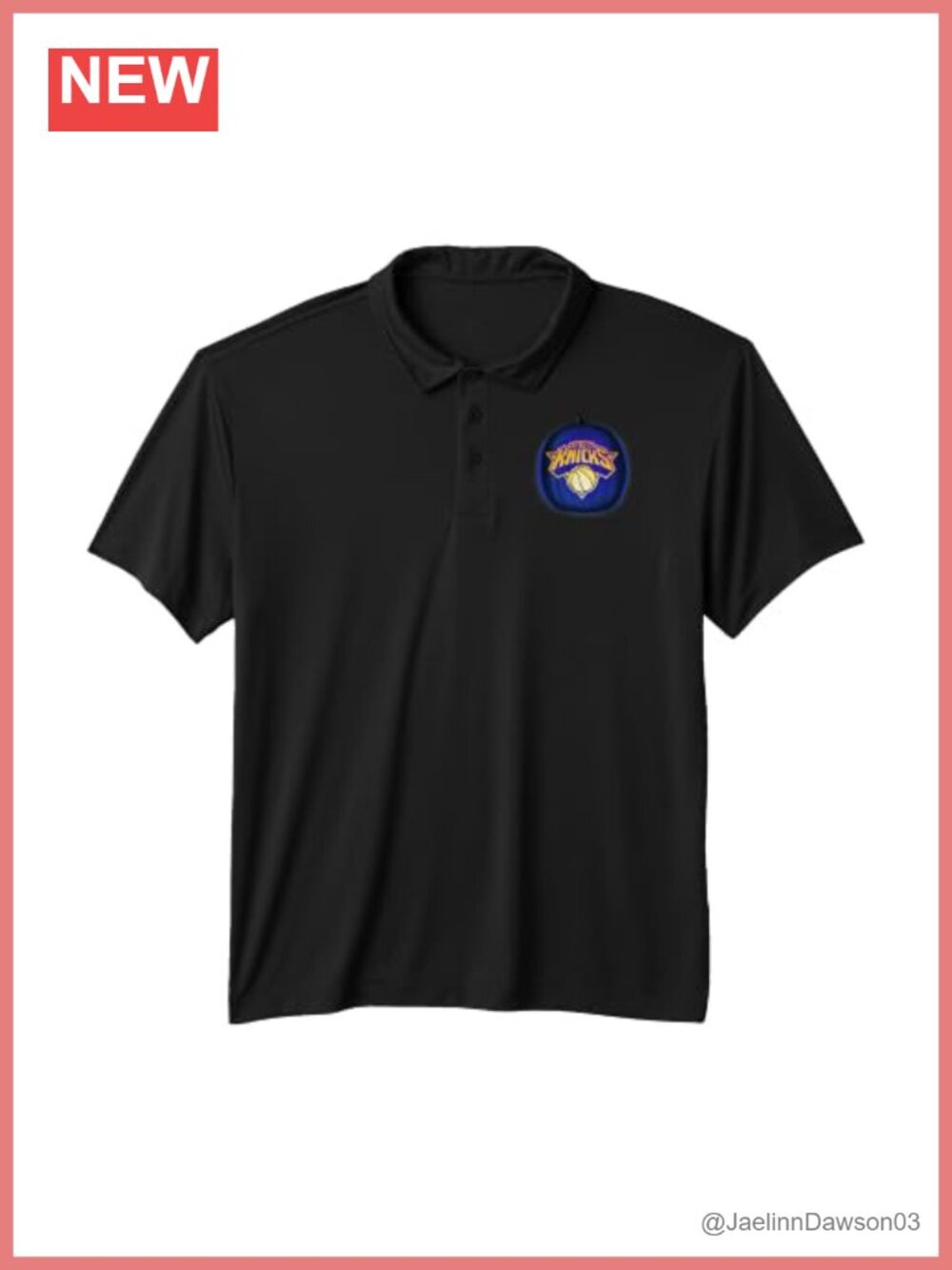 NBA New York Knicks Performance Polo Shirt Moisture Wicking UPF 50